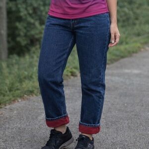 EXCELLENT CONDITION WOMEN’S CABELA’s FLEECE LINED JEANS SIZE 14 SHORT